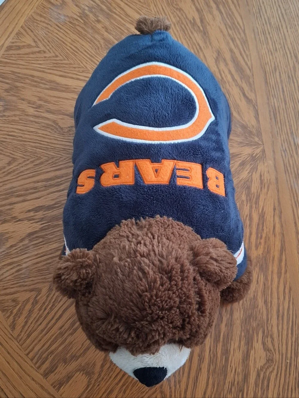 Chicago Bears NFL Pillow Pets 2009 Blue & Orange Bear Size 18x12 in Football